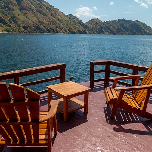 Alcira Phinisi Boat Liveaboard Back Deck Private